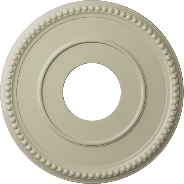 Ekena Millwork Bradford Ceiling Medallion (Fits Canopies up to 6 5/8"), 12 1/2"OD x 3 7/8"ID x 3/4"P, Clear Yellow CM12BRCYF - main